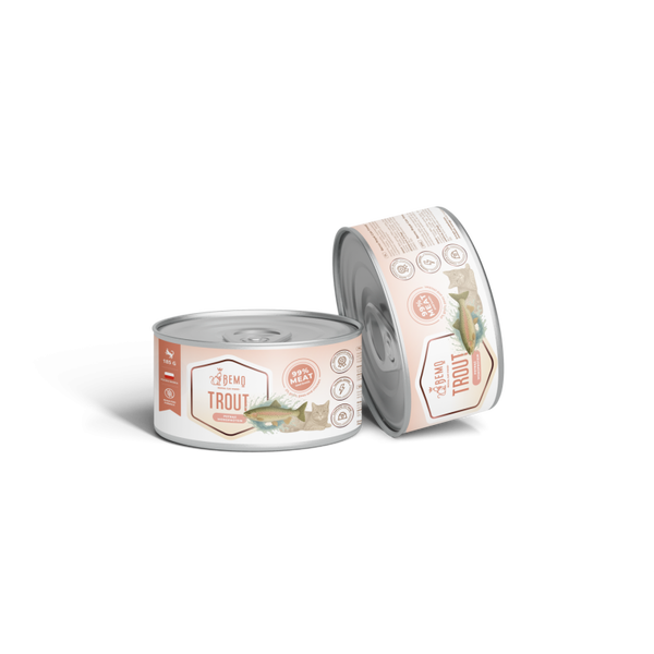185g. Bemo Cat Trout - natvoer voor katten met forel