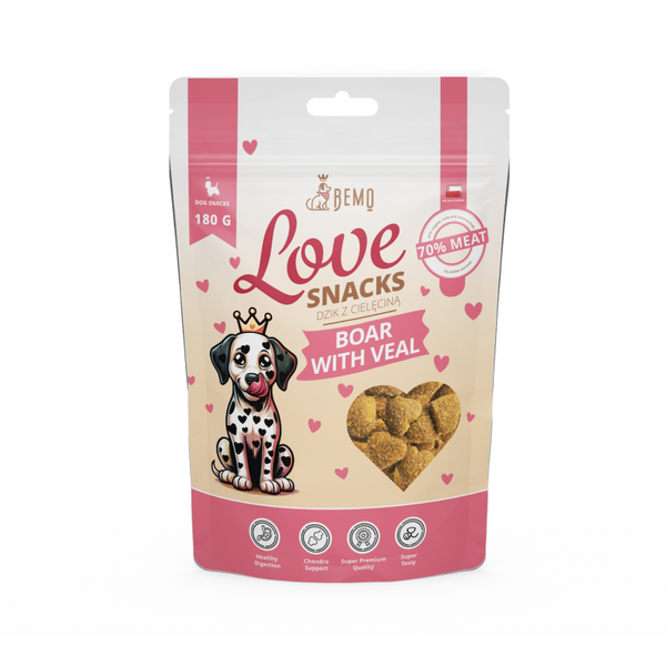 Bemo Love Snacks "TRAINING TREATS FOR DOGS WITH GAME MEAT AND VEAL 180g