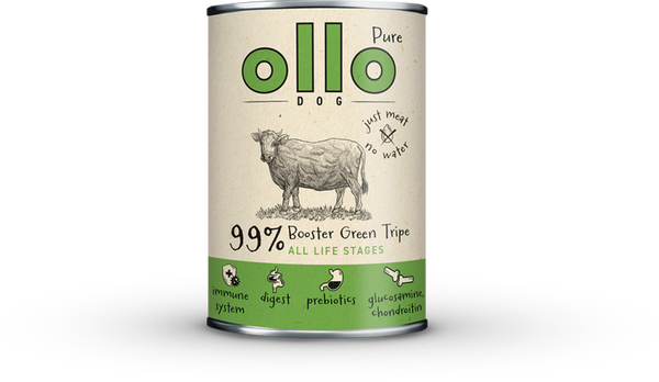 400g. Ollo Hondenvoer Booster Groene Pensen
