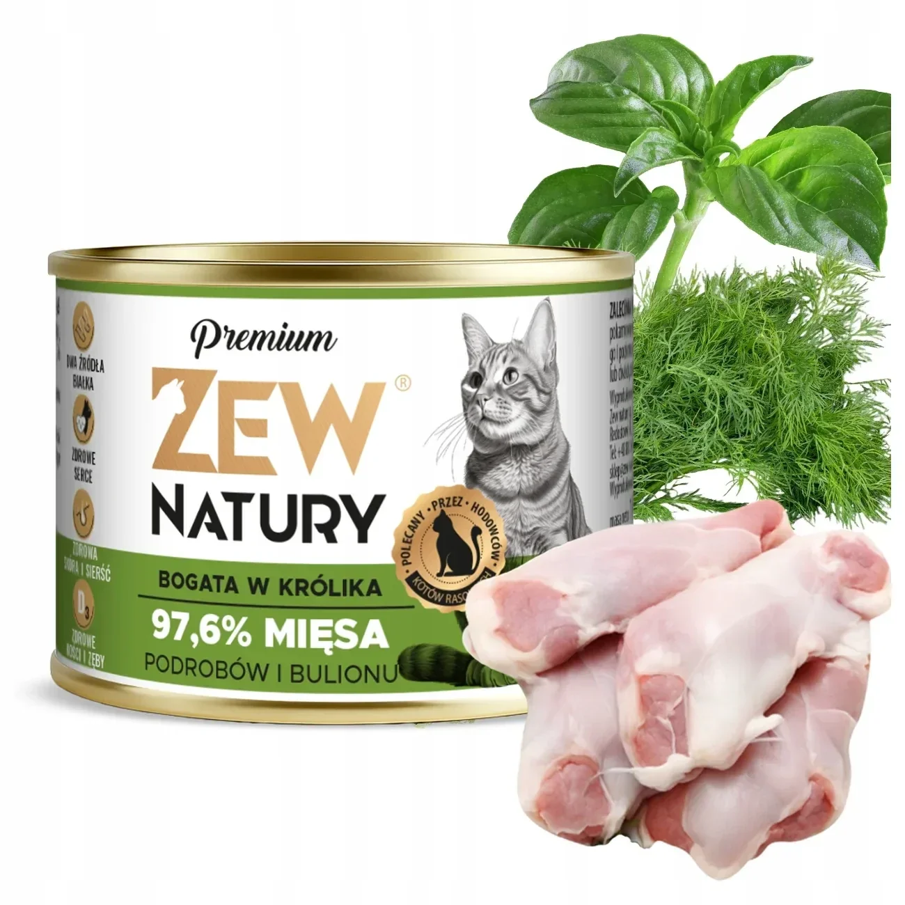 185g. Zew Natury Premium Rijk aan Konijn