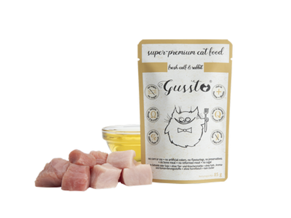 85g. Gussto Fresh Calf & Rabbit