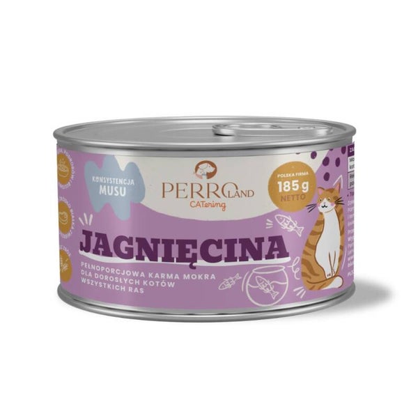 185g. Perro Lamsvlees – natvoer voor katten PERROland CATering