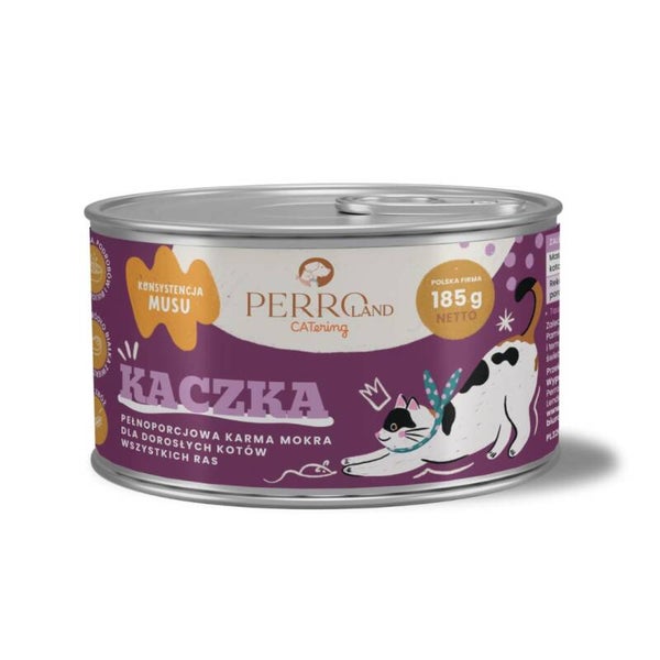 185g. Perro Eend – natvoer voor katten PERROland CATering