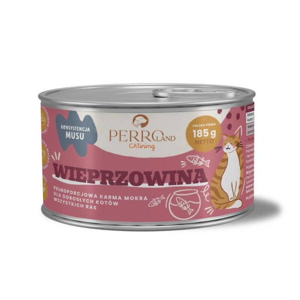 185g. Perro Varkensvlees – natvoer voor katten PERROland CATering