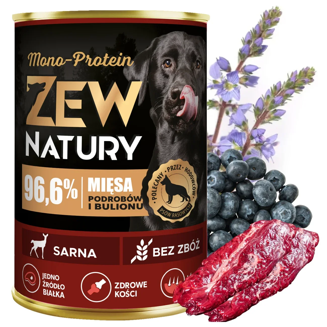 400g. Zew Natury MONO-PROTEIN Hertenvlees