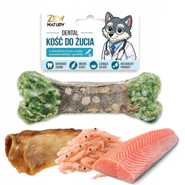 Zew Natury Zeebot met krill en zalm, 12 cm