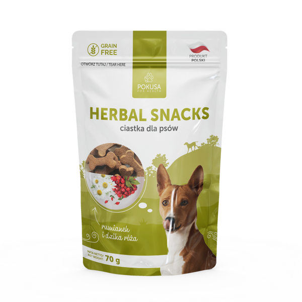 70g. Pokusa Healthy Dog Cookies Herbal Snacks