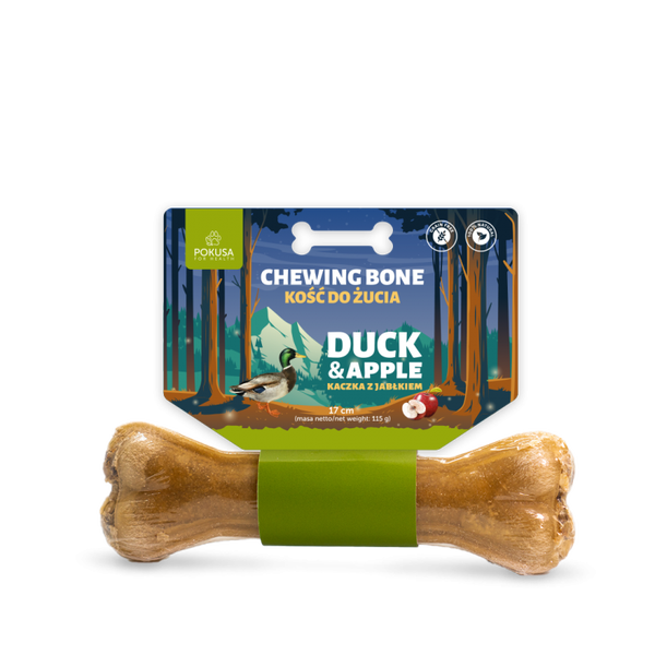 Pokusa Chewing Bone Duck&Apple 17cm.