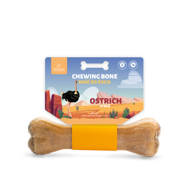 Pokusa Chewing Bone Ostrich 17cm.