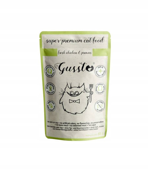 85g. Gussto Fresh Chicken & Prawns