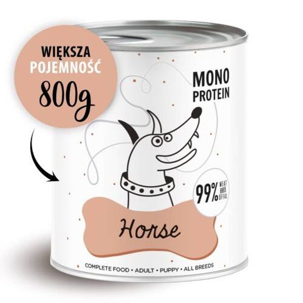 800g. Paka Zwierzaka PEPE nat Hondenvoer Paarden Mono-Eiwit