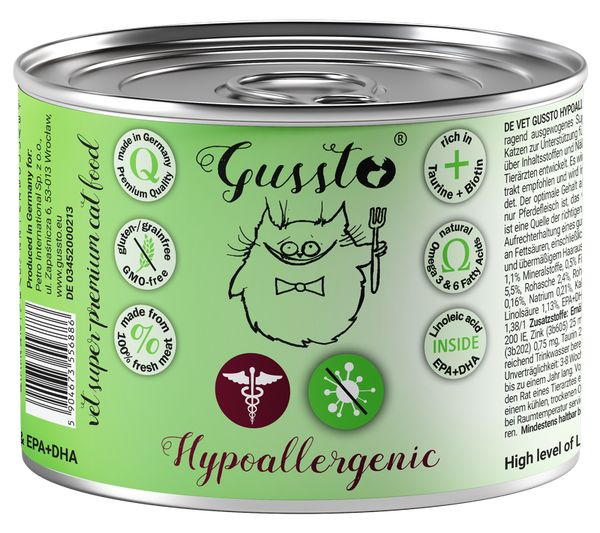 200g. Vet Gussto Hypoallergenic