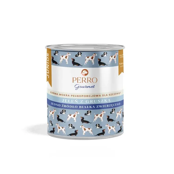 800g. Perro nat Hondenvoer Mono-Eiwit Herten met Peer Puppy