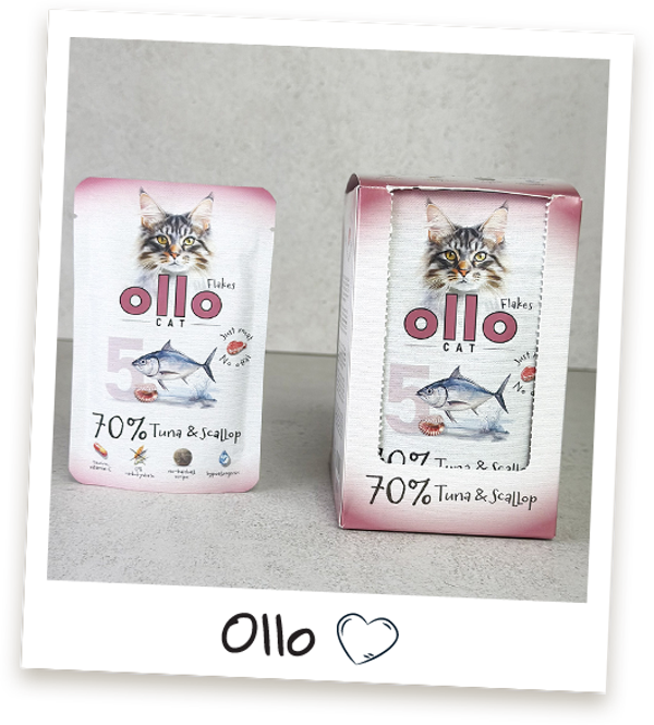 85g. Ollo Cat nr. 5 Tonijn en sint-jakobsschelpen