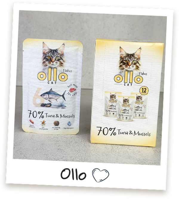 85g. Ollo Cat nr. 6 Tonijn en mosselen