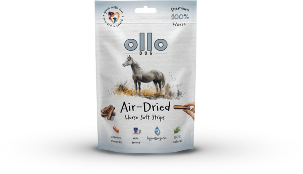 80g. Ollo Air Dried 100% Horse Strips