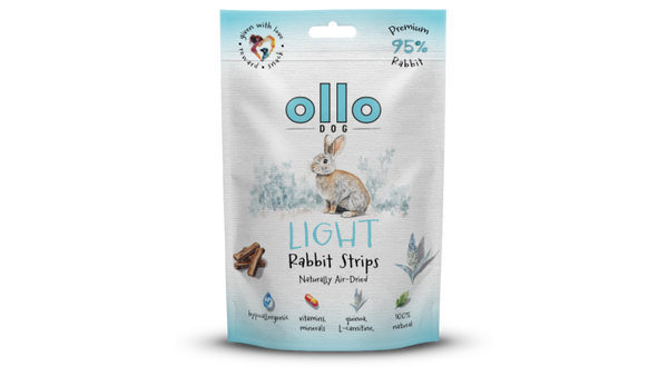 80g. Ollo Air Dried Light Rabbit Strips
