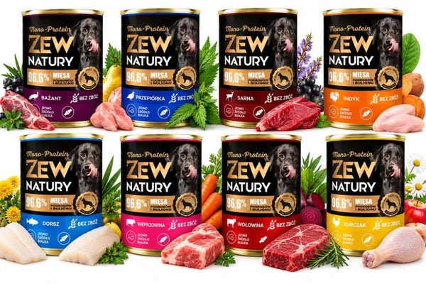 8 x 400g . Mix Van 8 Smaken Zew Natury Mono-Protein
