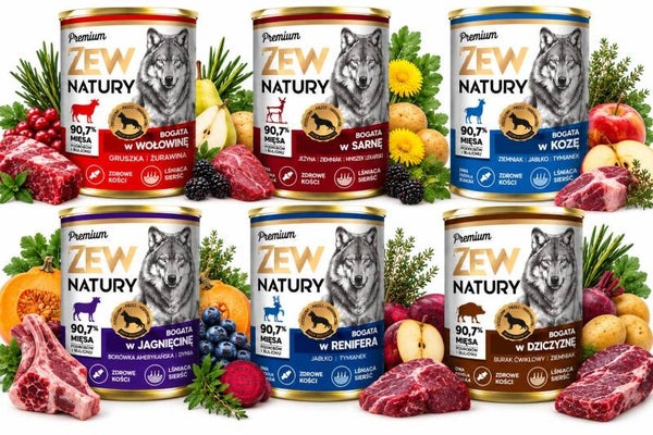 6 x 400g . Mix Van 6 Smaken Zew Natury Premium
