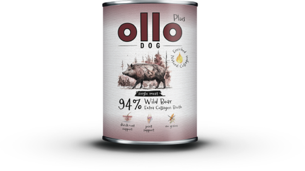 400g. Ollo Plus Colagen Wild Zwijn