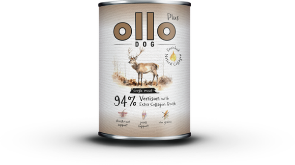 400g. Ollo Plus Colagen Hertenvlees