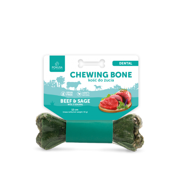Pokusa Chewing Bone Beef&Sage 12cm.