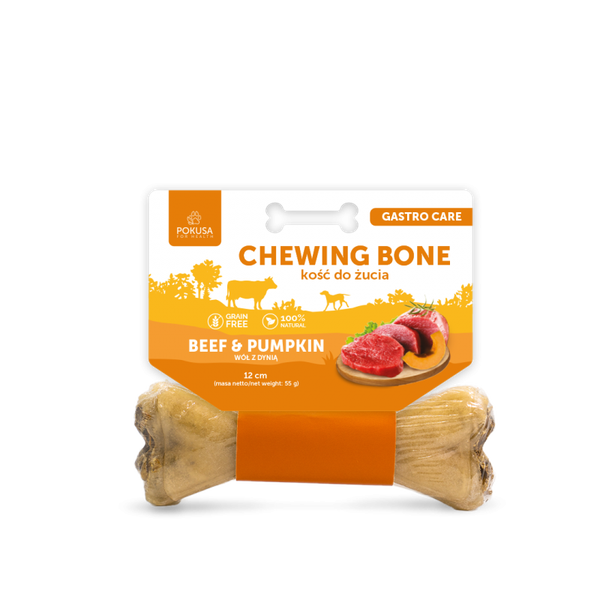 Pokusa Chewing Bone Beef&Pumpkin 12cm.