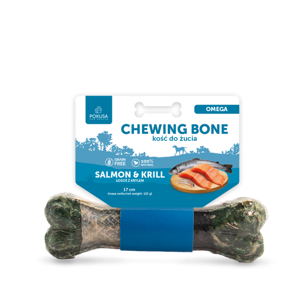 Pokusa Chewing Bone Salmon&Krill 17cm.