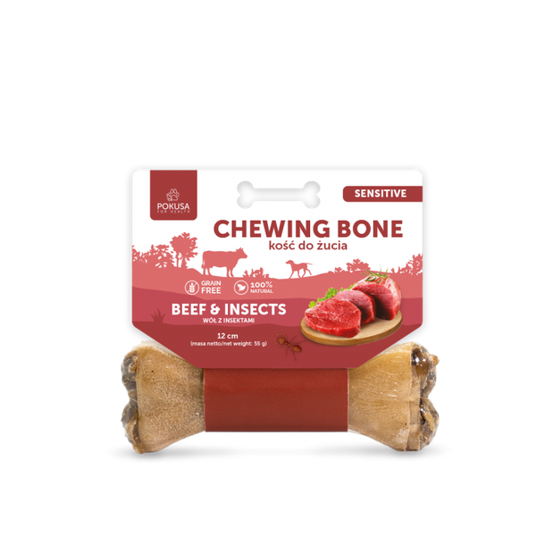Pokusa Chewing Bone Beef&Insects 12cm.