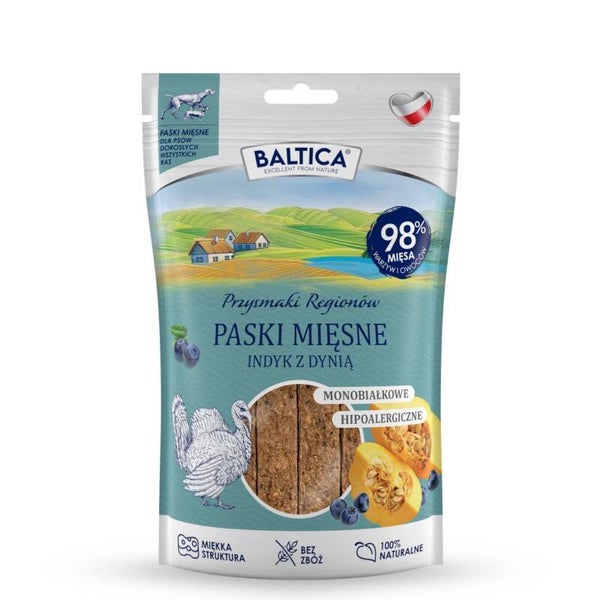 BALTICA REGIONALE DELICATESSEN Vleesreepjes Kalkoen met pompoen 90 g