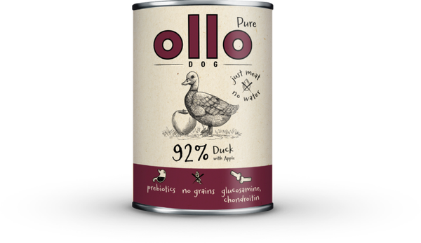 400g. Ollo Hondenvoer Pure Eend met Appel