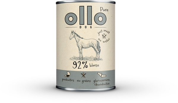 400g. Ollo Hondenvoer Pure Paardenvlees