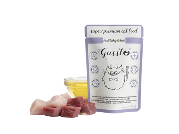 85g. Gussto Fresh Turkey & Duck