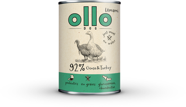 400g. Ollo Hondenvoer Umami Eend met Kalkoen