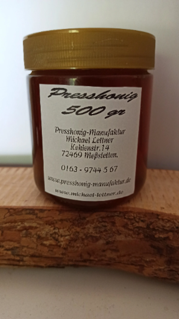 Imkerei | Honigspezialität  Presshonig mit Propolis 500 Gramm