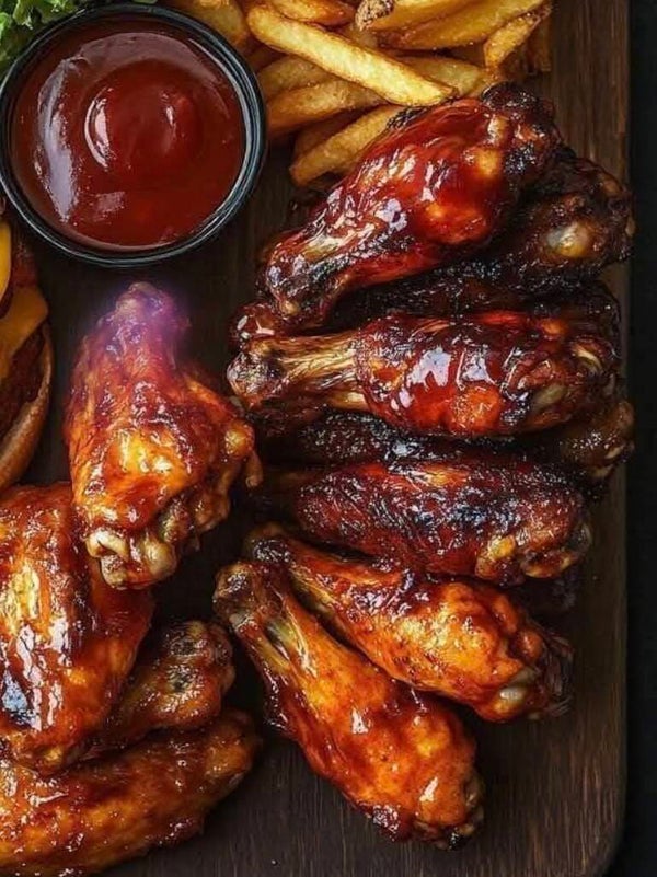 Chicken wings 15 and fries