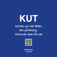 KUT sticker campagne in Antwerpen café wc-deur – uit het boek KUT GENOEG