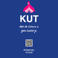 KUT sticker campagne in Antwerpen café wc-deur – uit het boek KUT GENOEG