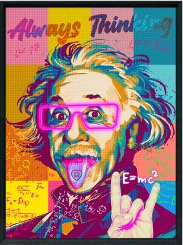 Schilderij Einstein LED