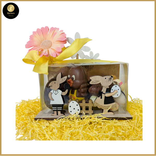 Paasgeschenk gevuld met heerlijke chocolade