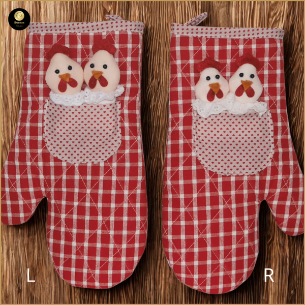 Oven-, kachelwant met kipjes