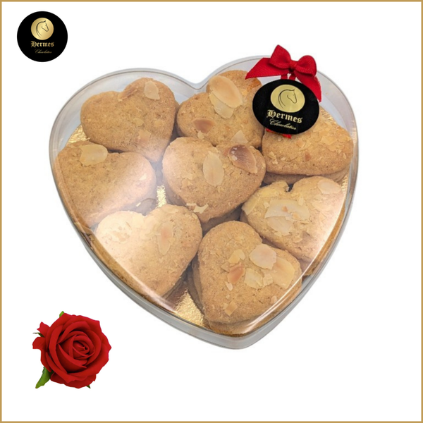 Hartenkoekjes met amandelen