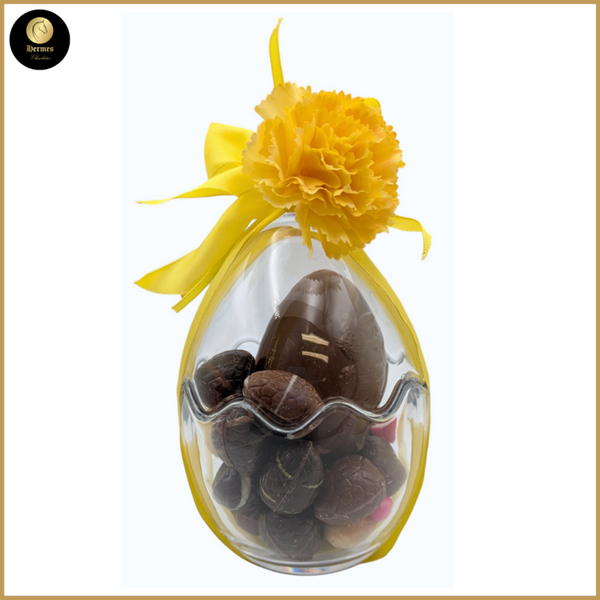 Gevuld glazen gebroken ei