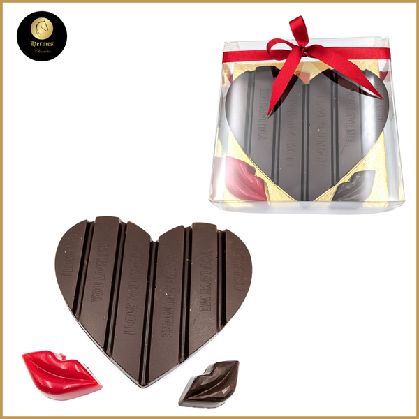 Chocolade tablet hartvorm