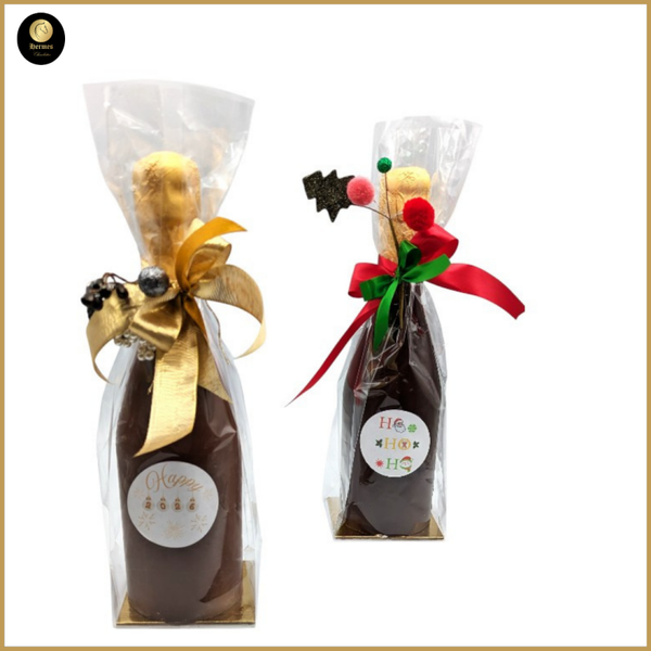 Champagnefles in chocolade – feestelijk & personaliseerbaar