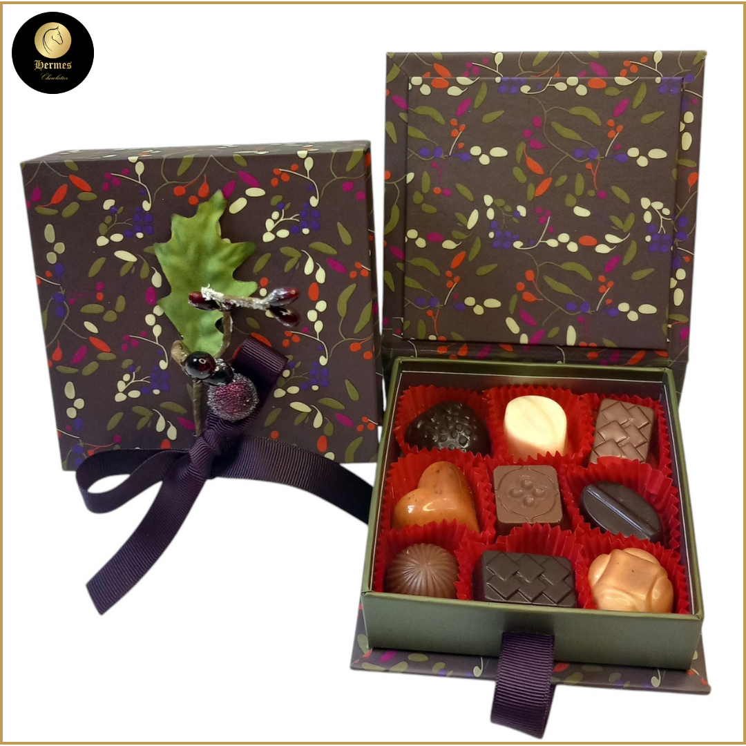 Luxe geschenkdoos vierkant  pralines