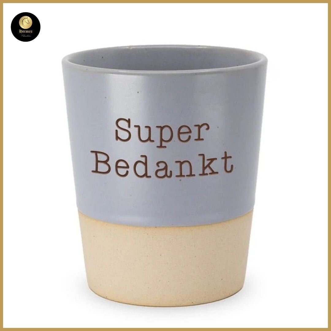 Keramische beker BEDANKT vanaf