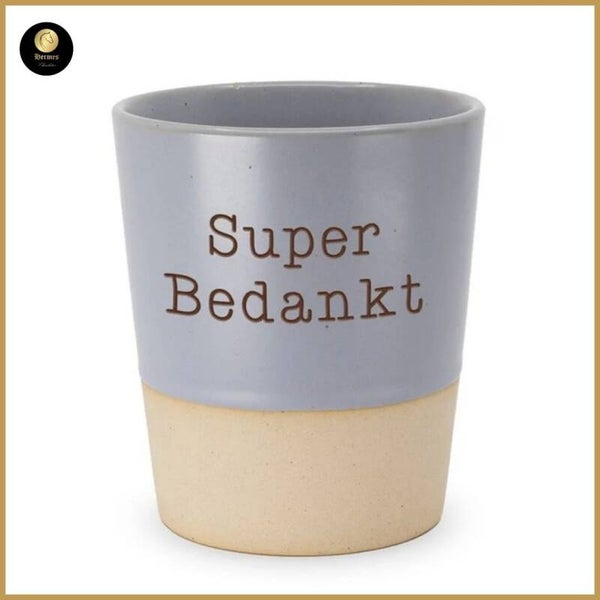 Keramische beker BEDANKT vanaf