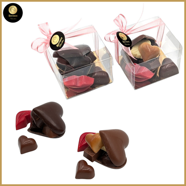 Klein gevuld chocoladehartje MAMA
