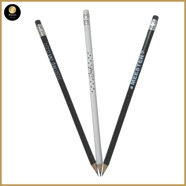 Potlood met opschrift